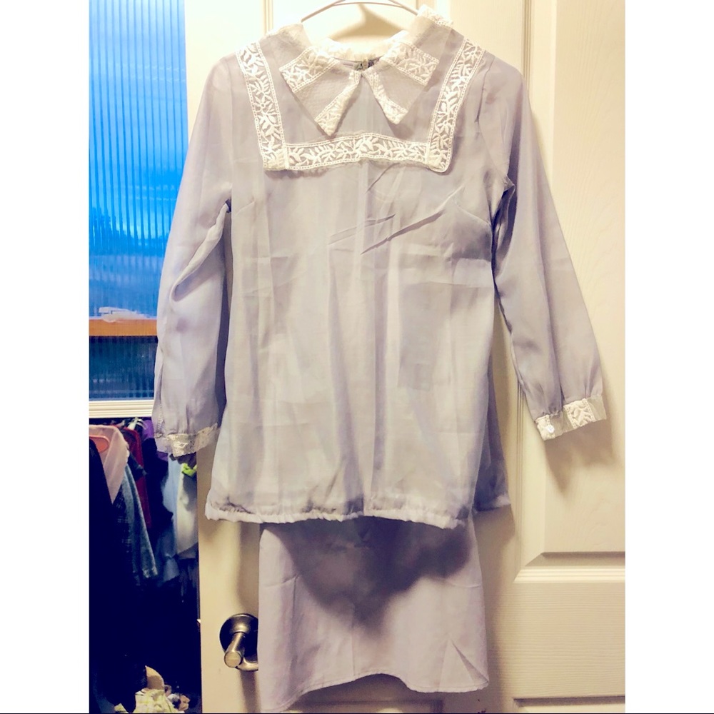 Set 2 pc vintage xs dress and shirt